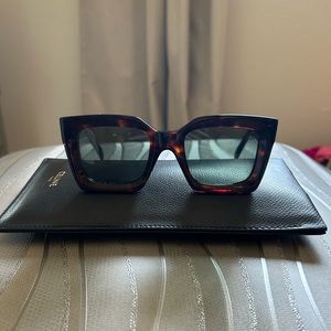 CELINE Acetate Square Sunglasses